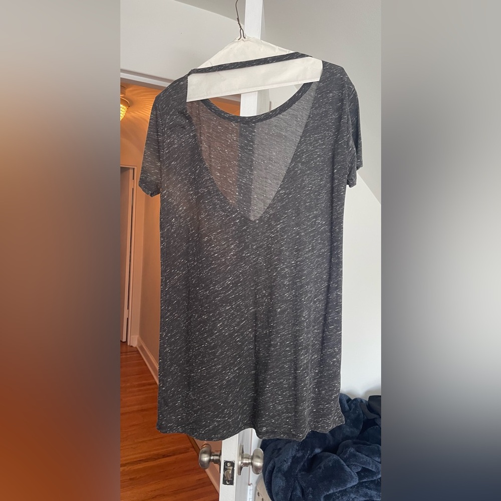 Open back t-shirt dress